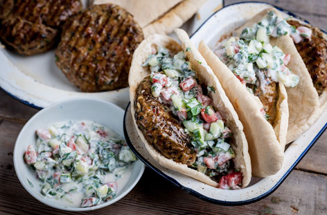 These heavenly lamb burgers are packed with Middle Eastern flavours - kids can get involved with shaping the burgers and will enjoy eating the results! 