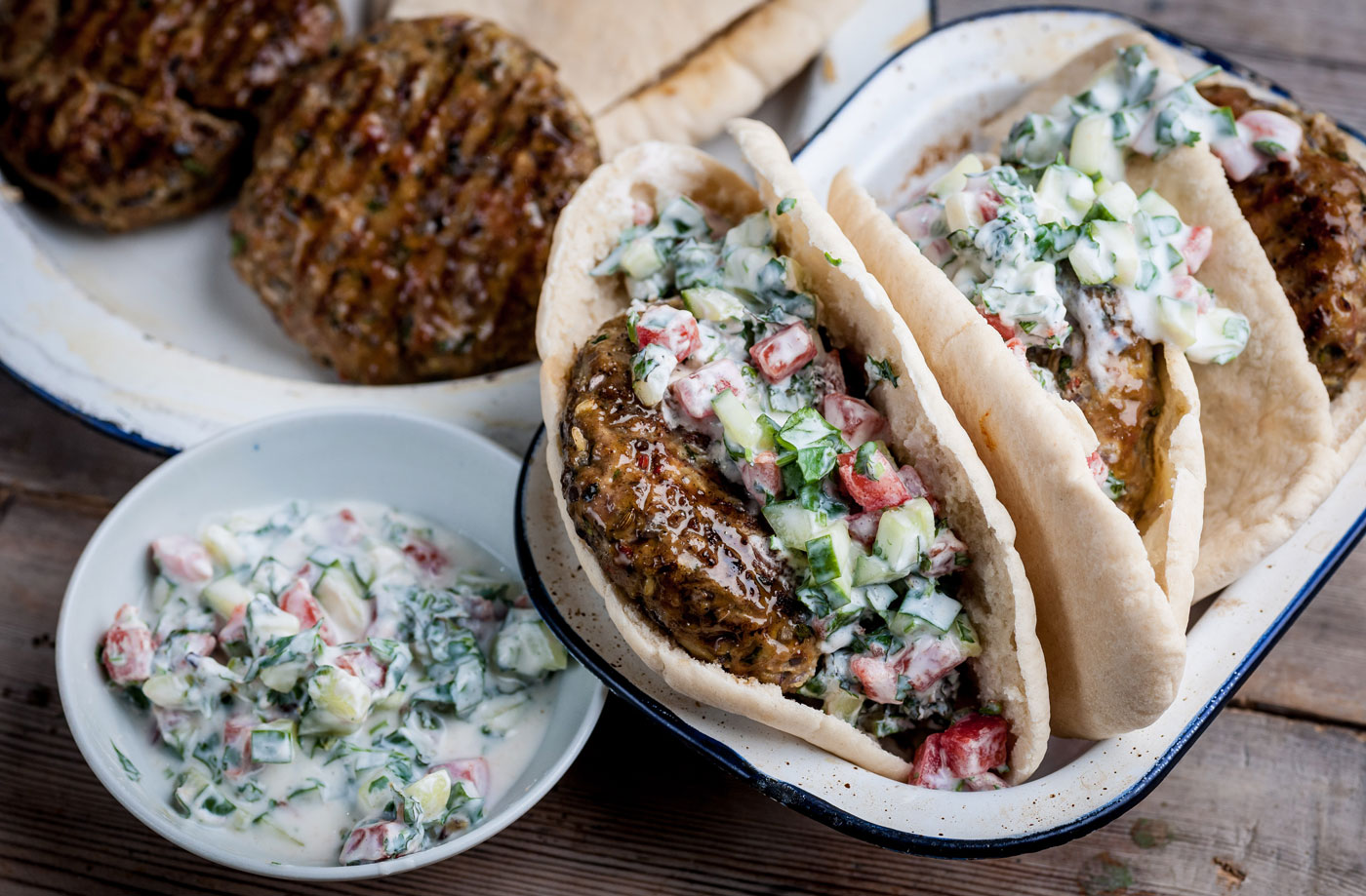 Geoffrey Smeddle's cumin and lamb burgers recipe