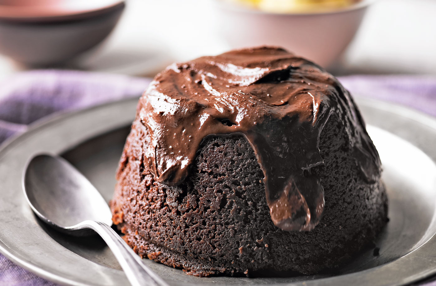 Malted chocolate steamed pudding recipe