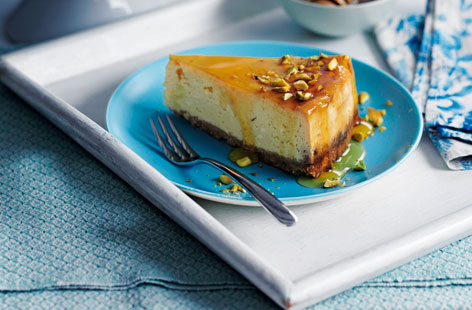 Make this exotic twist on a baked cheesecake for a really special dessert.