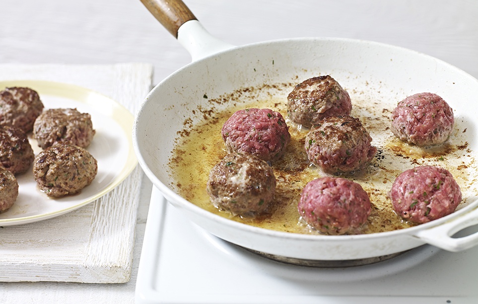Cook the meatballs