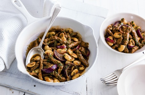 Paprika and chipotle sauce gives this dish a lovely smoky flavour, while the butter beans add a rich creaminess