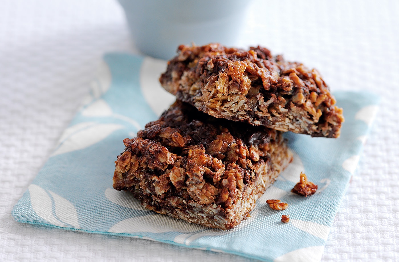 Peanut butter and choc-chip flapjacks  recipe