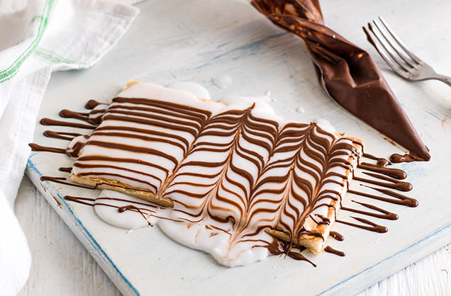 Marble the topping