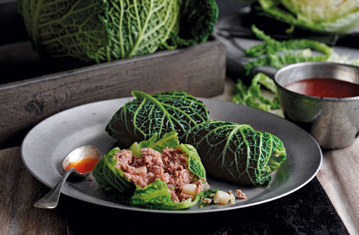 Savoy cabbage and pork dumplings recipe
