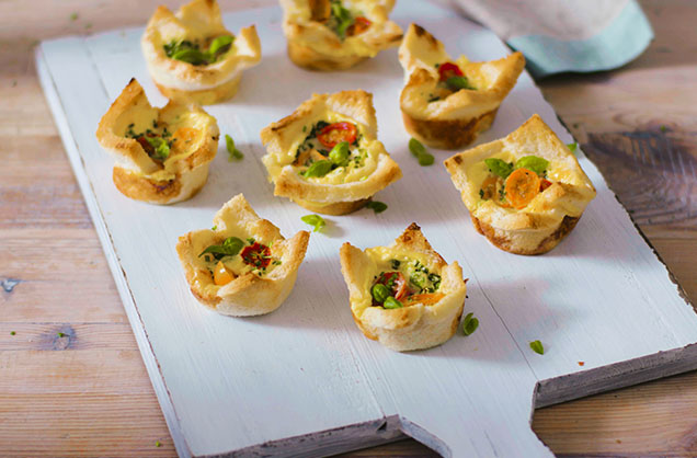 Mini quiche muffins