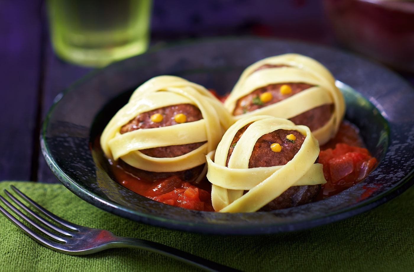 Mummified saucy meatballs recipe