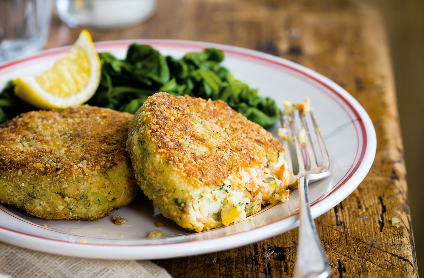 Oat-crusted fishcakes recipe