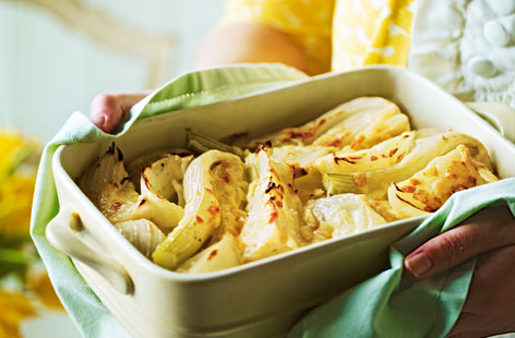 Onion and fennel gratin recipe