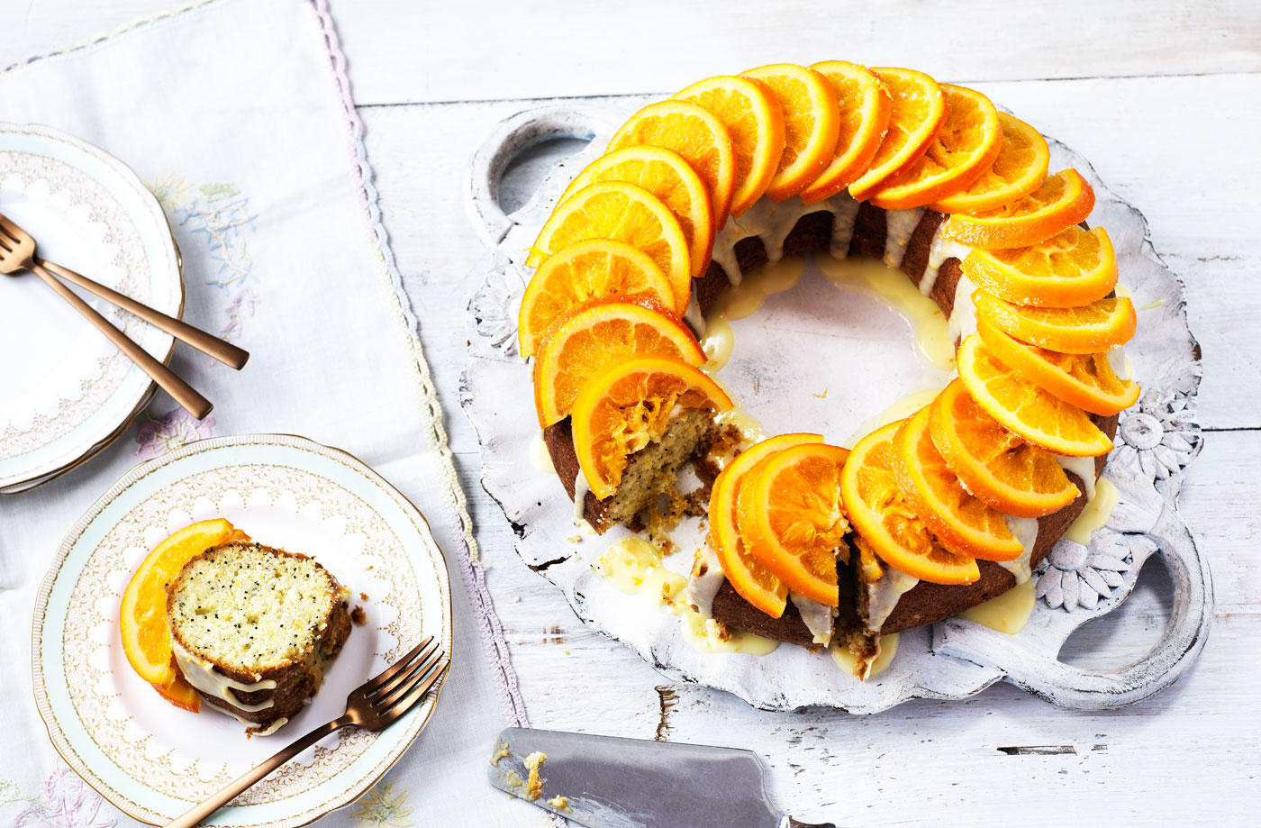 Orange and poppy seed ring recipe