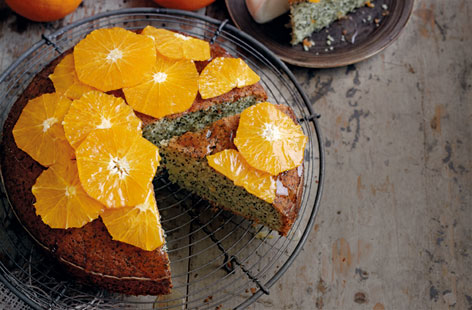 Using Sevilles gives this cake a deliciously tangy edge, but ordinary oranges will do just as well (the taste will be sweeter).
