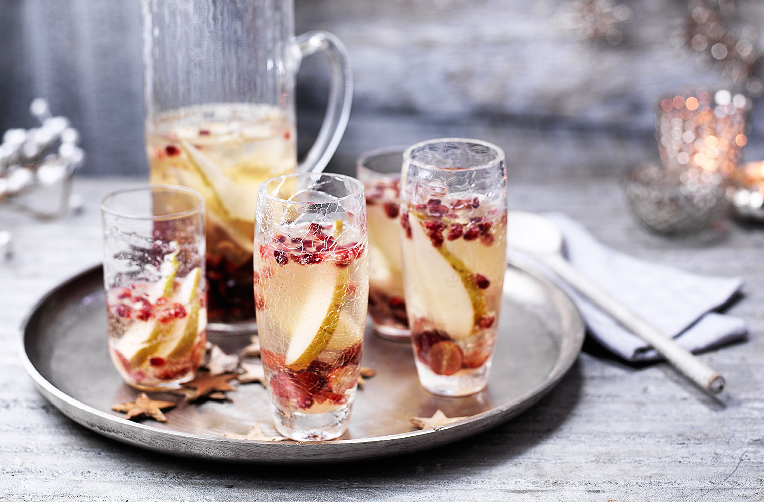 Festive prosecco sangria recipe