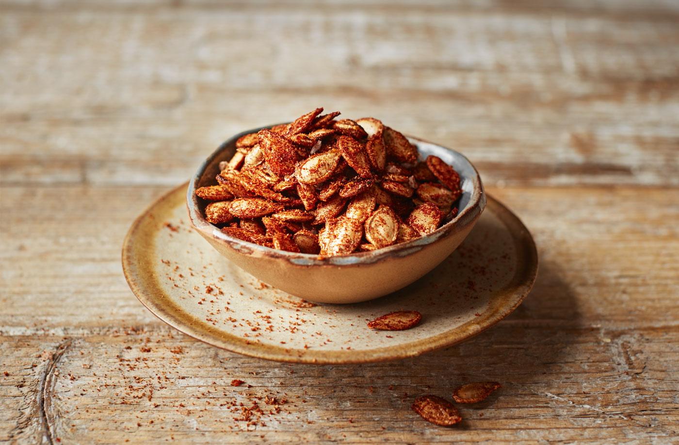 Spiced pumpkin seeds recipe