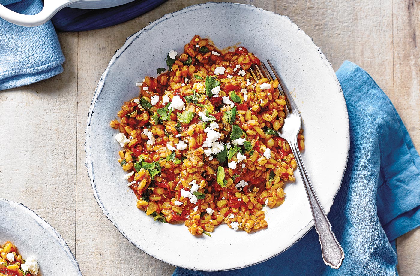Pearl barley and tomato risotto recipe