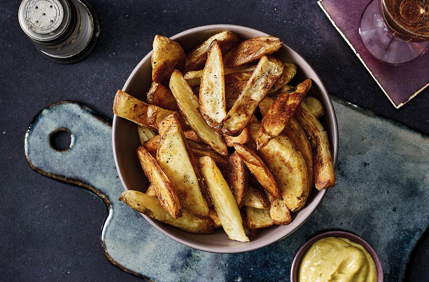 Perfect chips with golden mayonnaise recipe