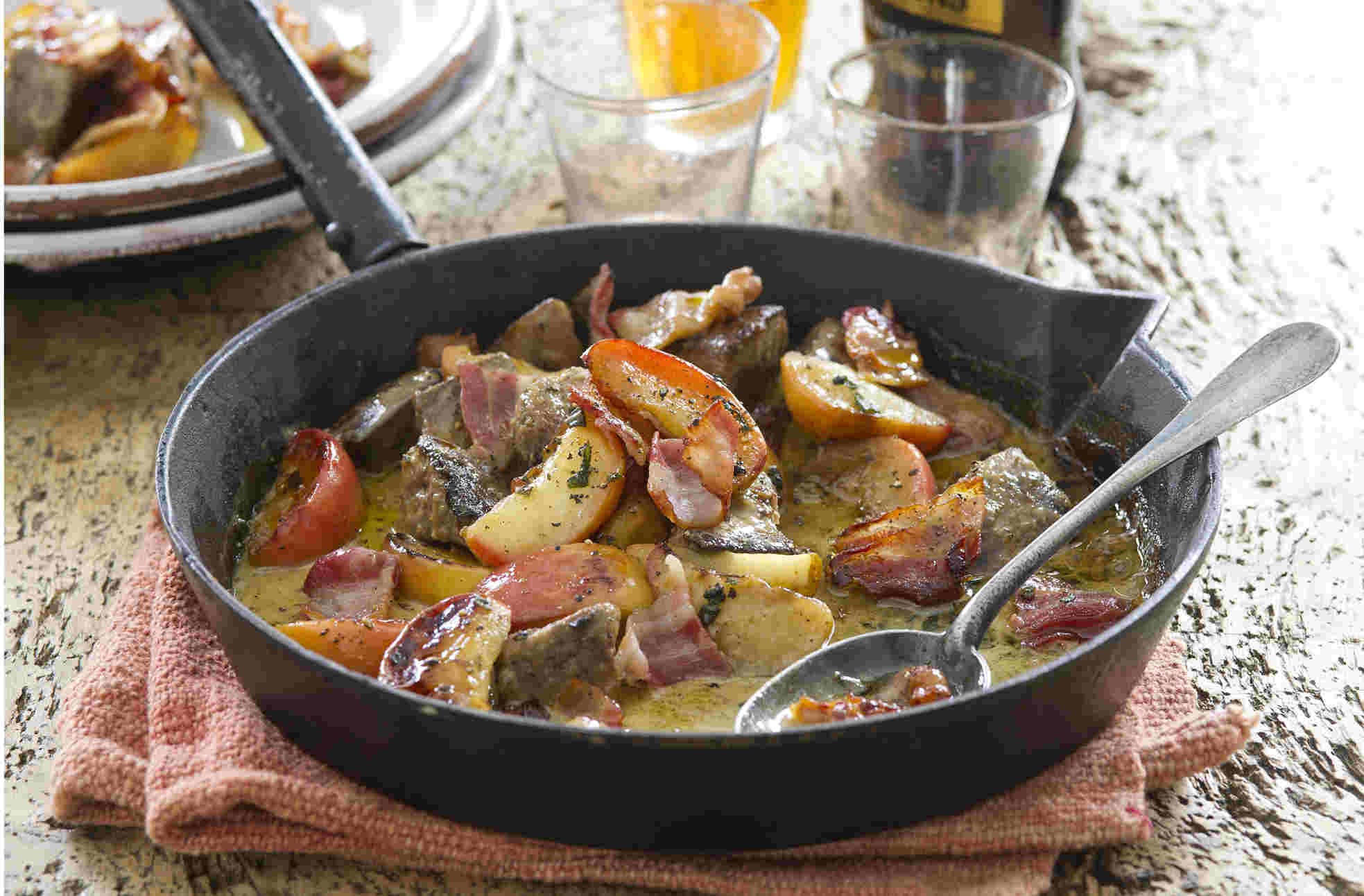 Pig's liver with streaky bacon recipe