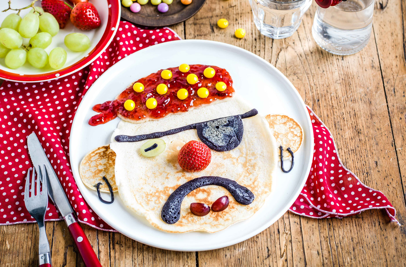Pirate pancake face recipe