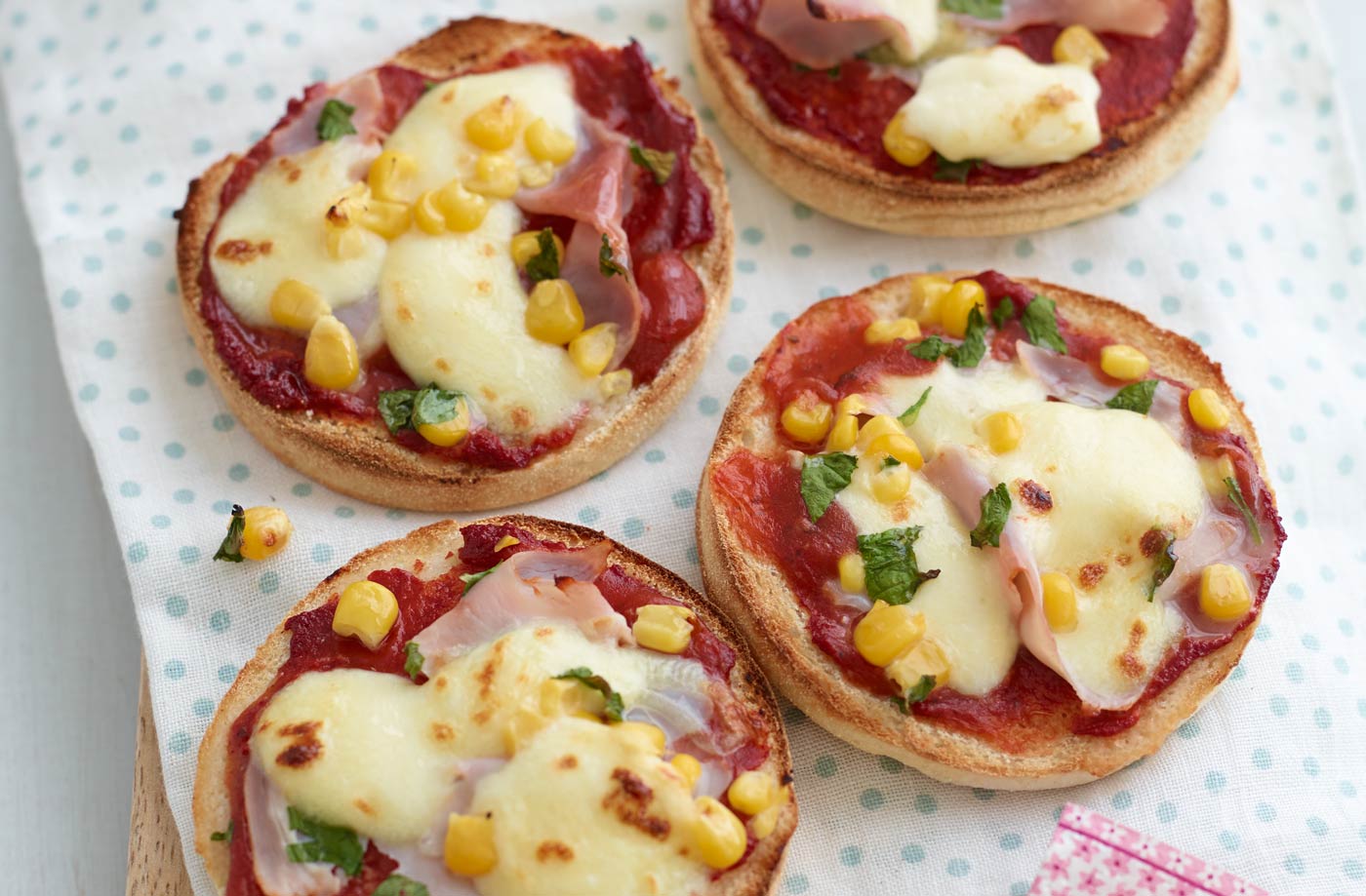 Yummy muffin pizzas recipe