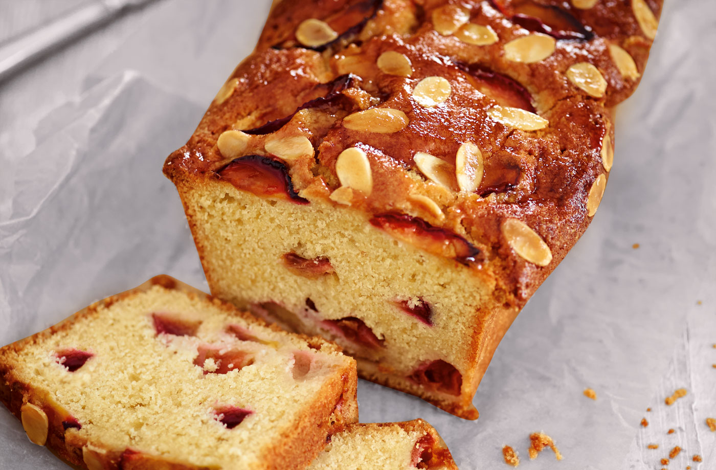 Plum and almond loaf recipe