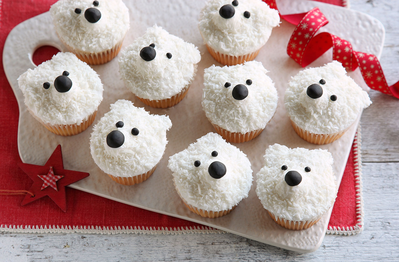 Polar bear cupcakes recipe