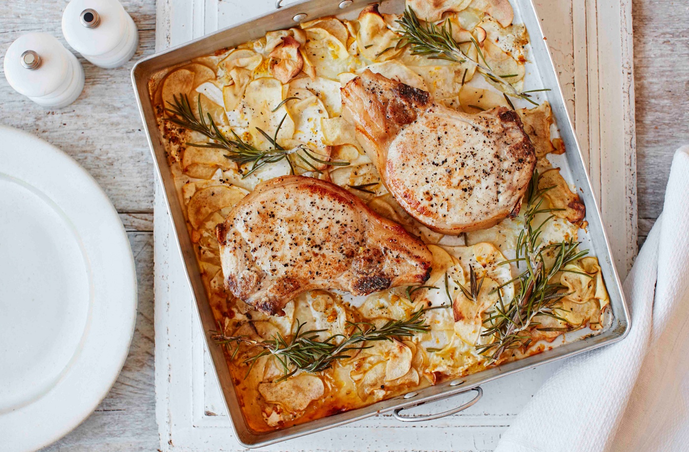 Pork, celeriac and apple bake recipe