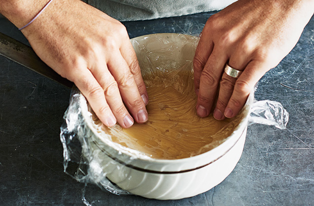 Cook the custard