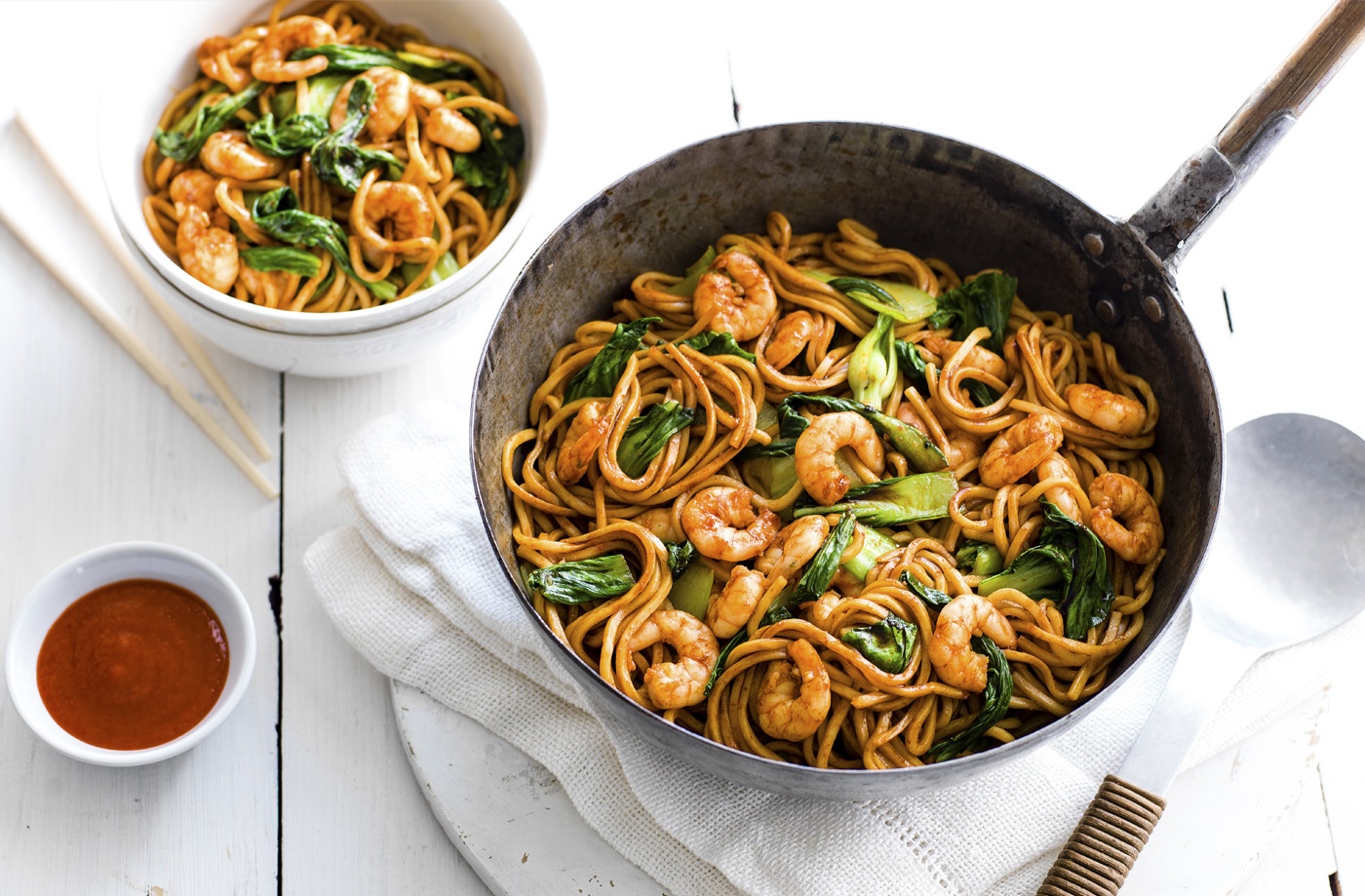 Speedy prawn noodles