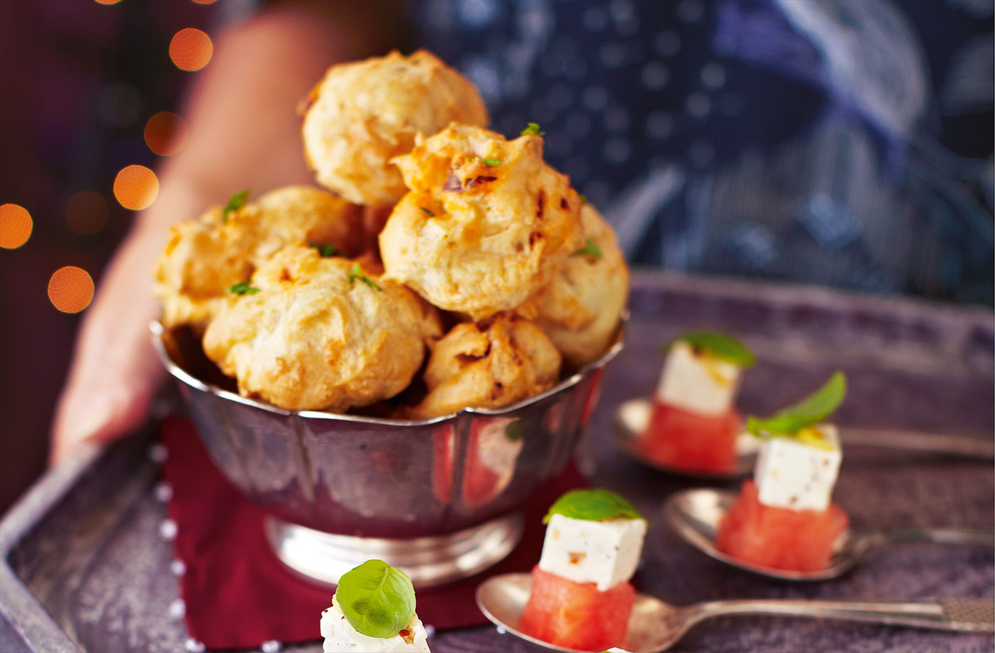 Chorizo and Gruyère puffs recipe