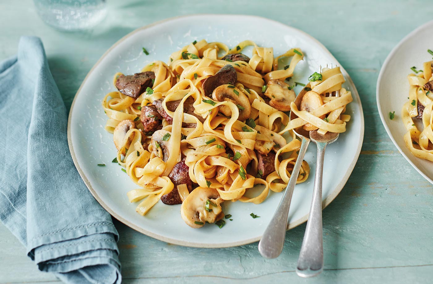 Chicken liver and Marmite tagliatelle recipe
