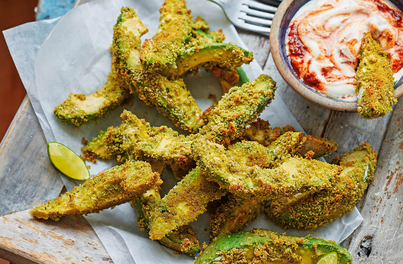Baked avocado wedges recipe
