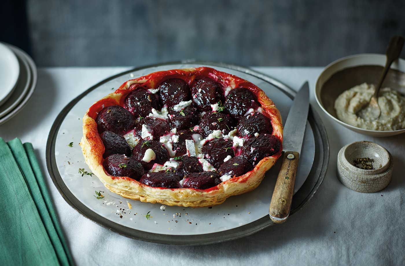 Beetroot and goat’s cheese tarte Tatin recipe