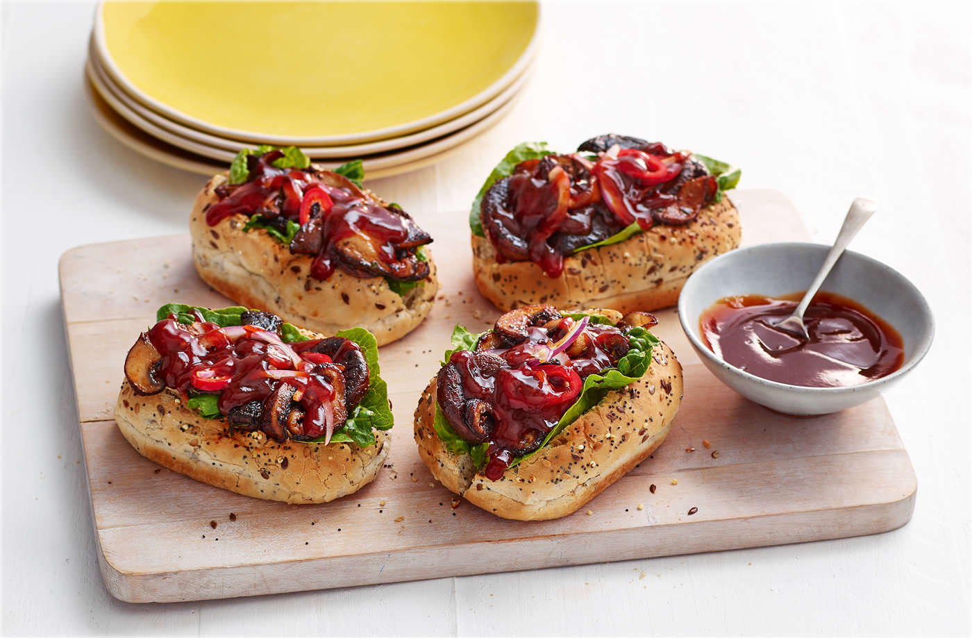 Derek's BBQ 'shroom buns recipe
