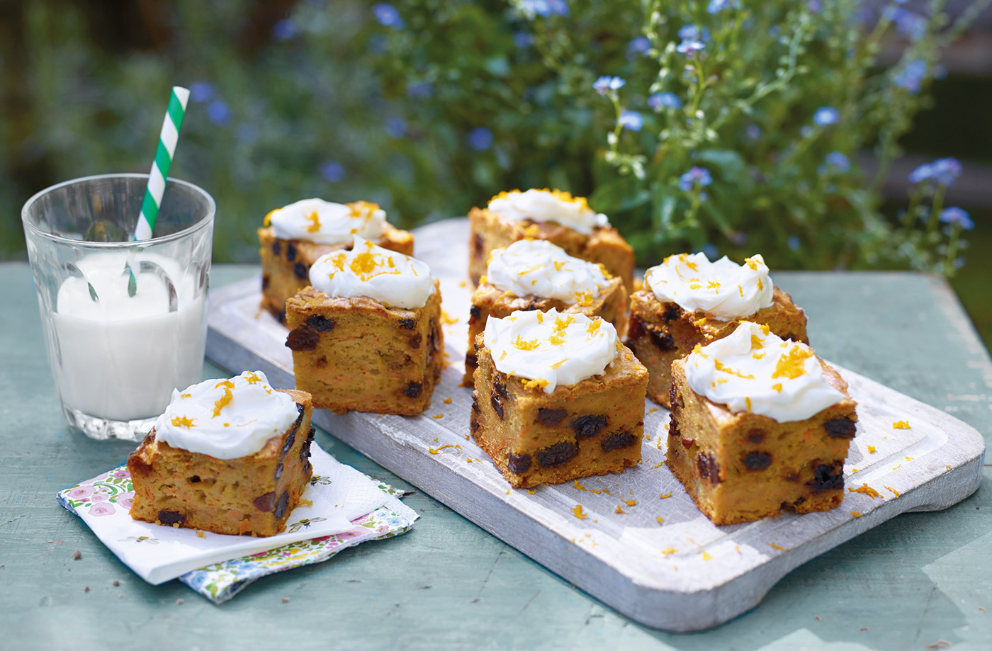 Carrot cake squares recipe