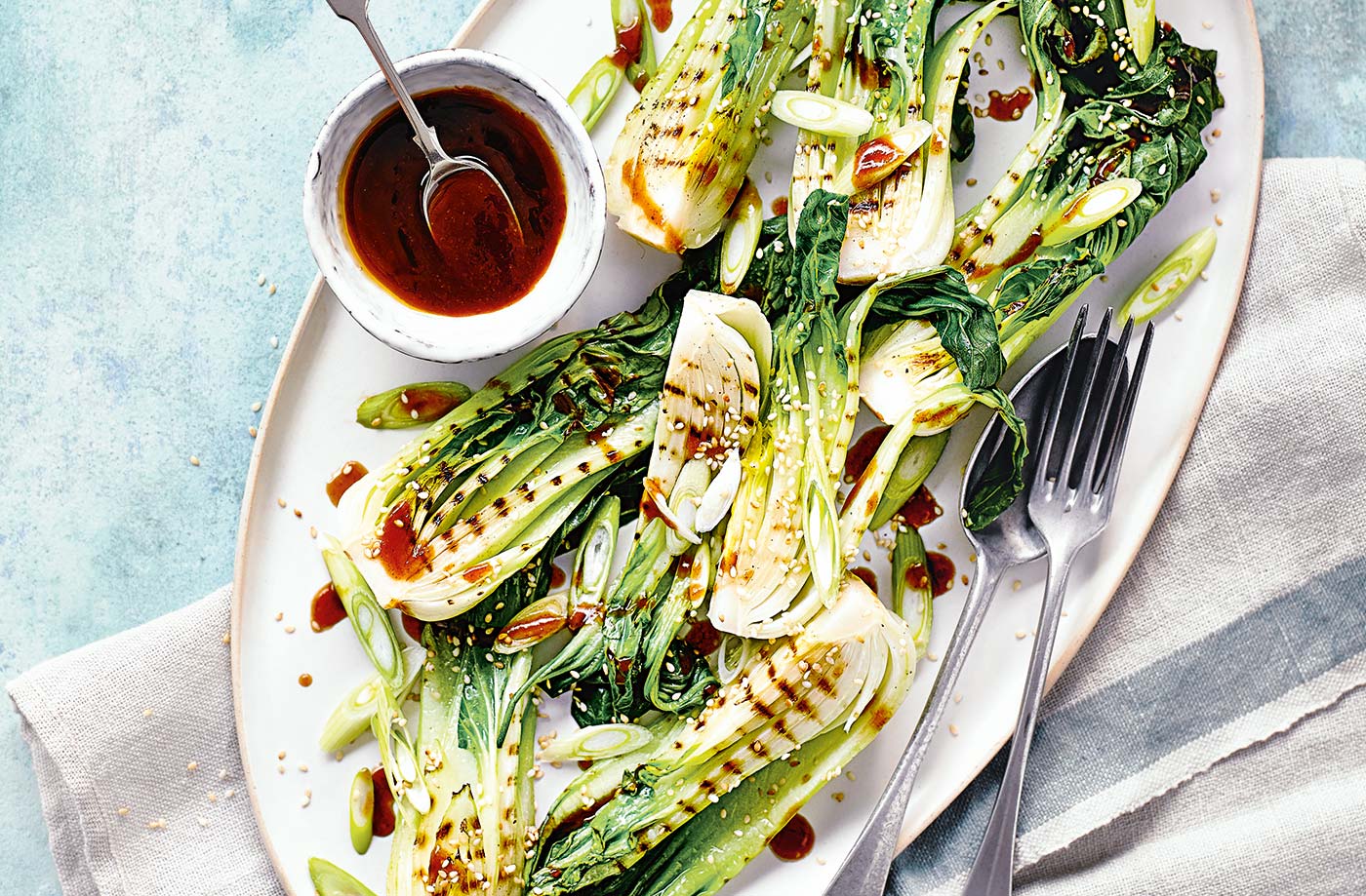 Charred pak choi recipe