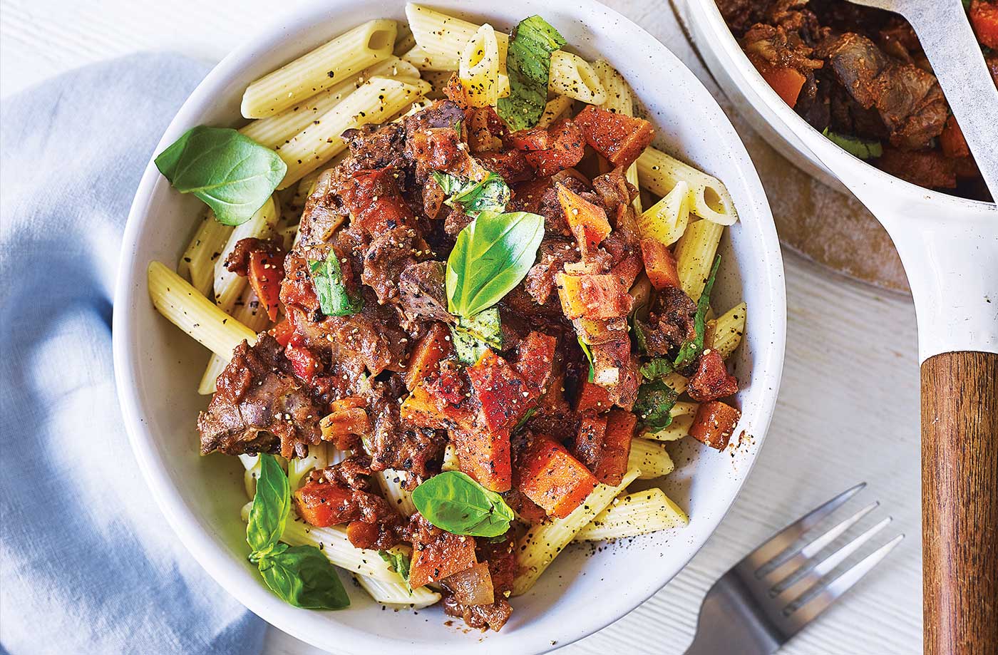 Chicken liver and tomato ragu recipe