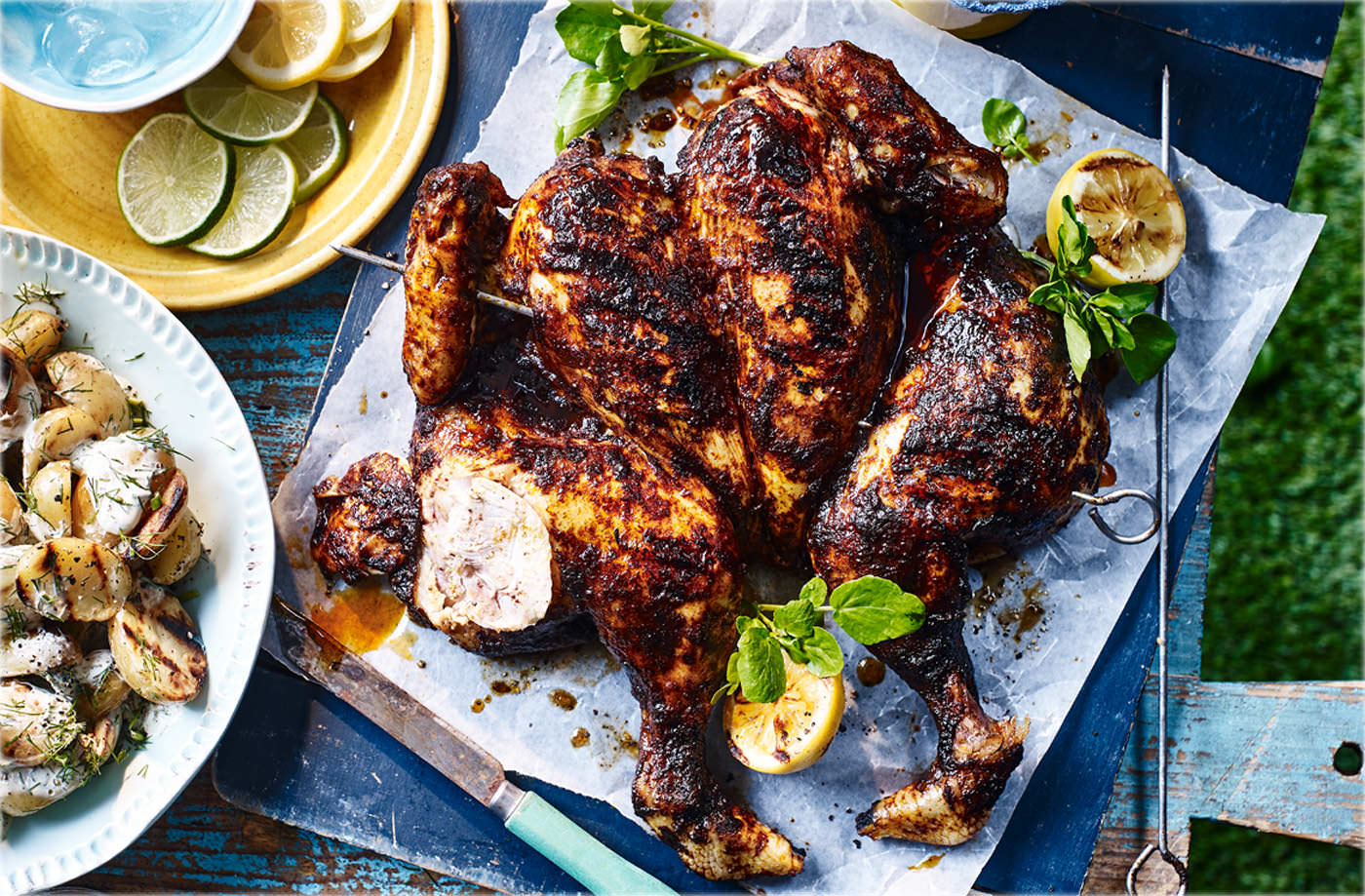 Blackened spiced spatchcock chicken recipe