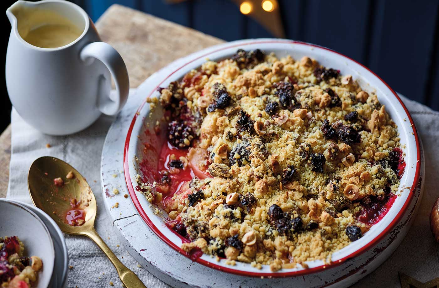 Christmas pudding crumble recipe
