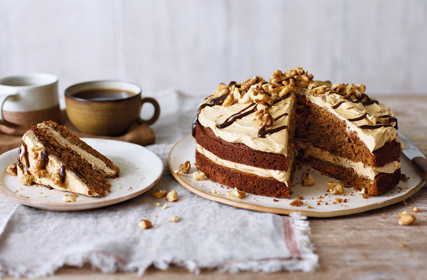 Coffee and walnut cake recipe