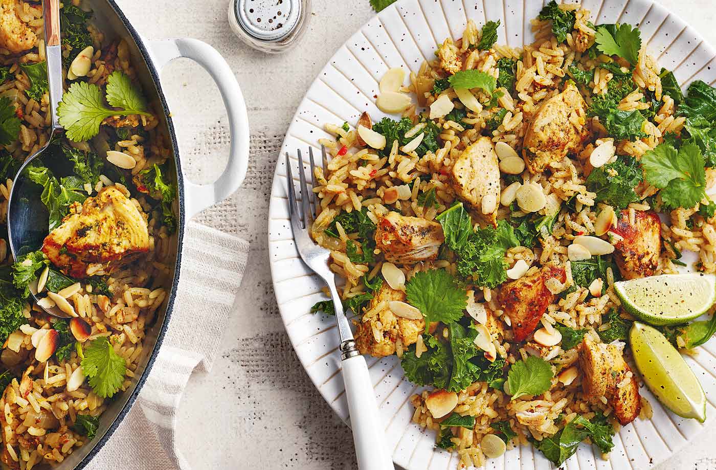 Coriander chicken pilaf recipe
