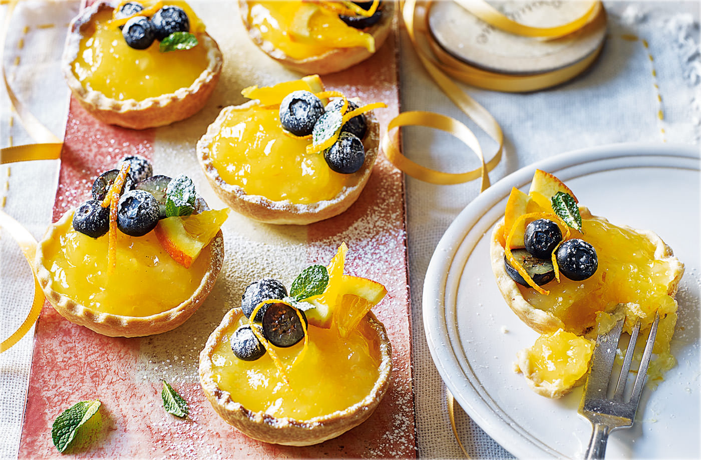 Orange curd tarts recipe
