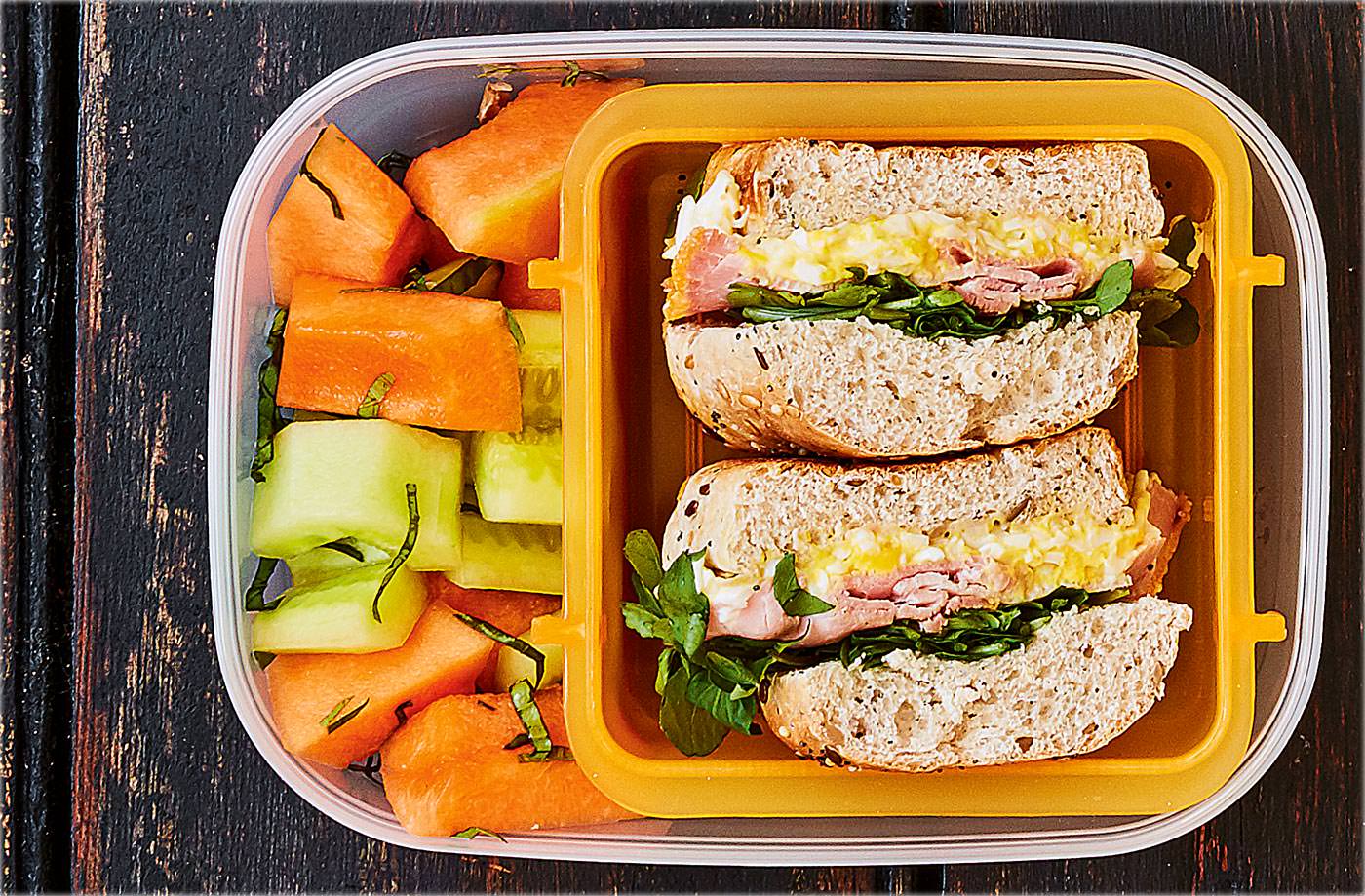 Egg mayo, ham and watercress sandwich recipe