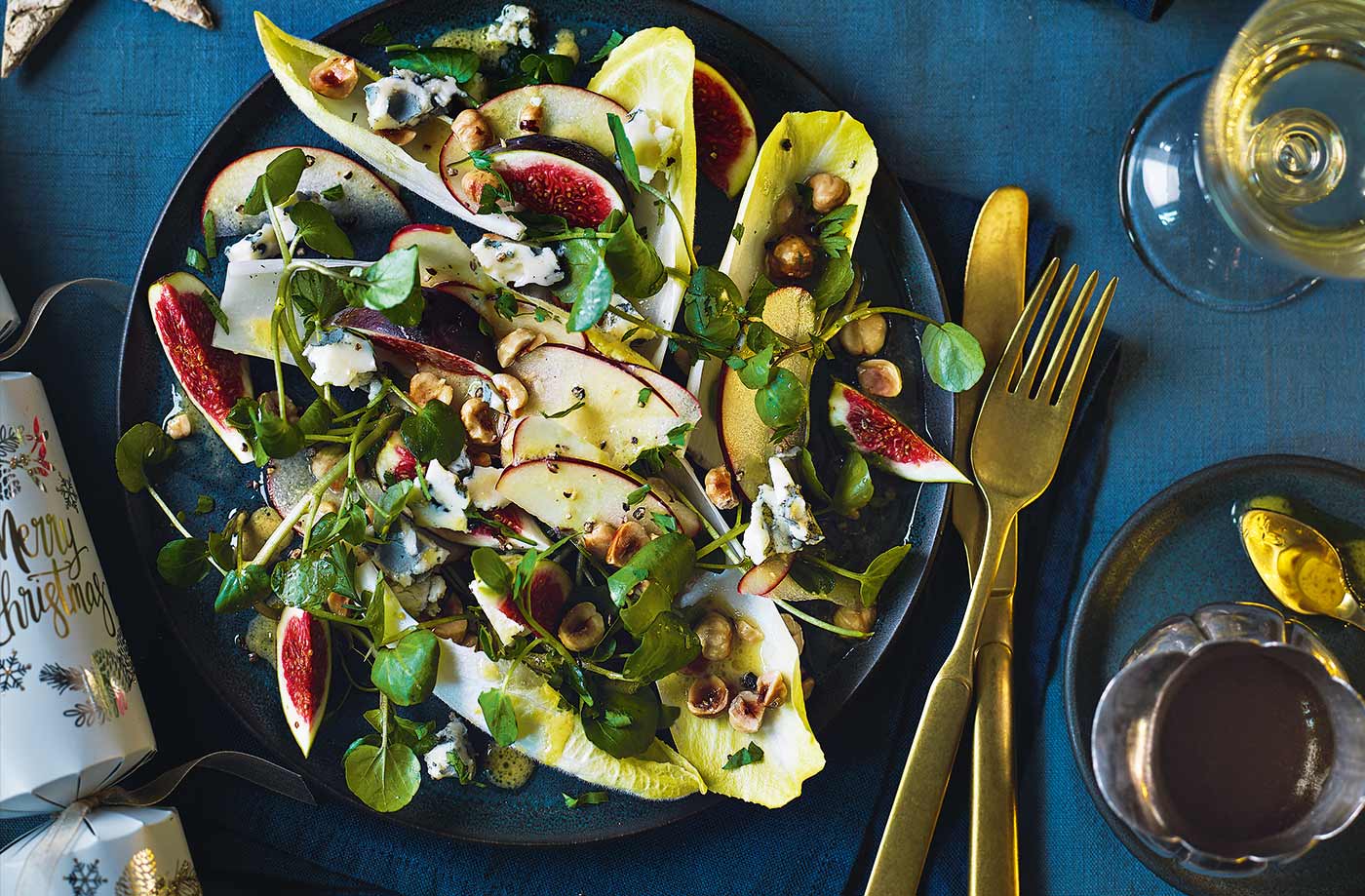 Fig and blue cheese salad recipe