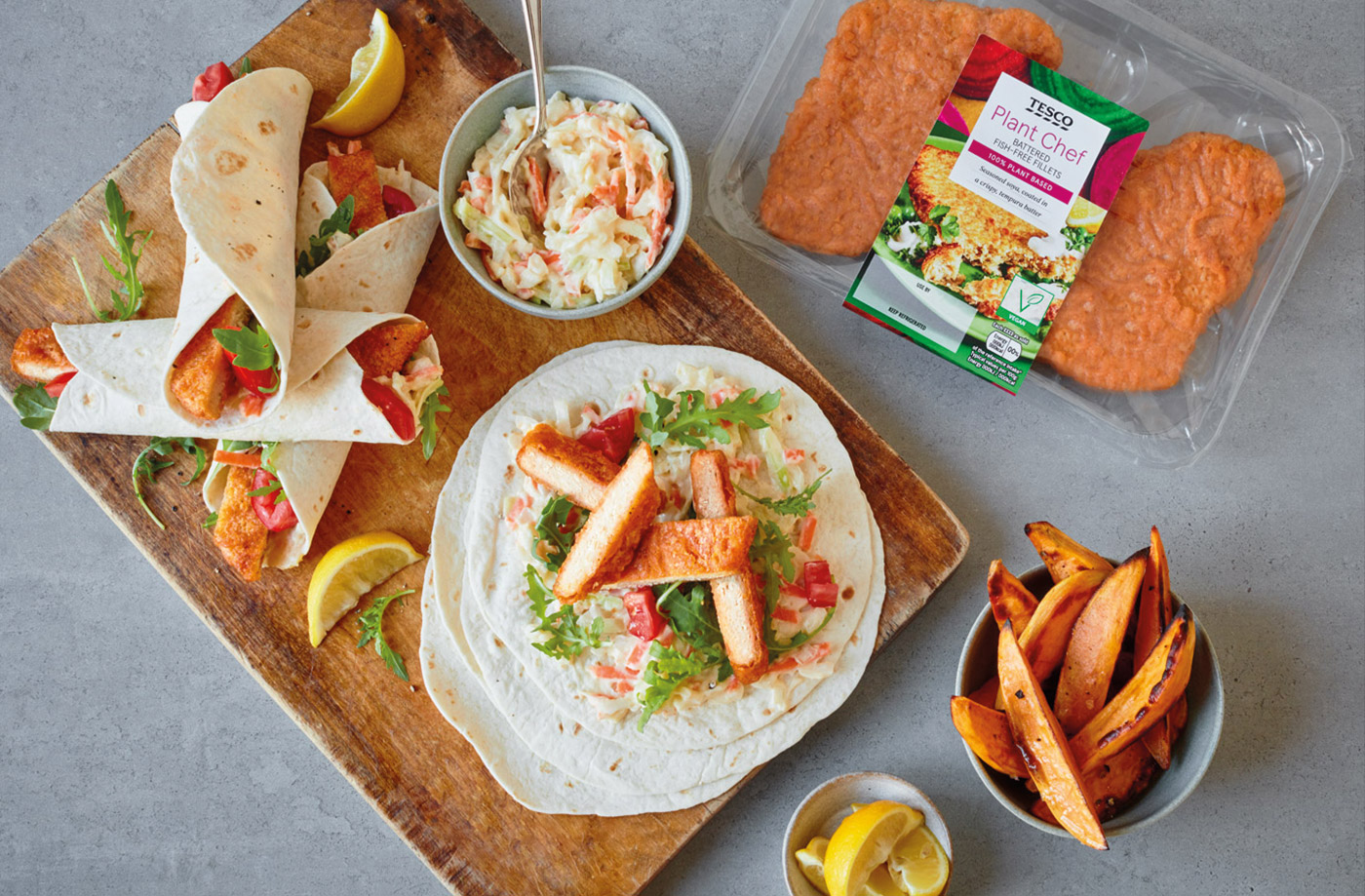 Vegan 'fish finger' wraps  recipe