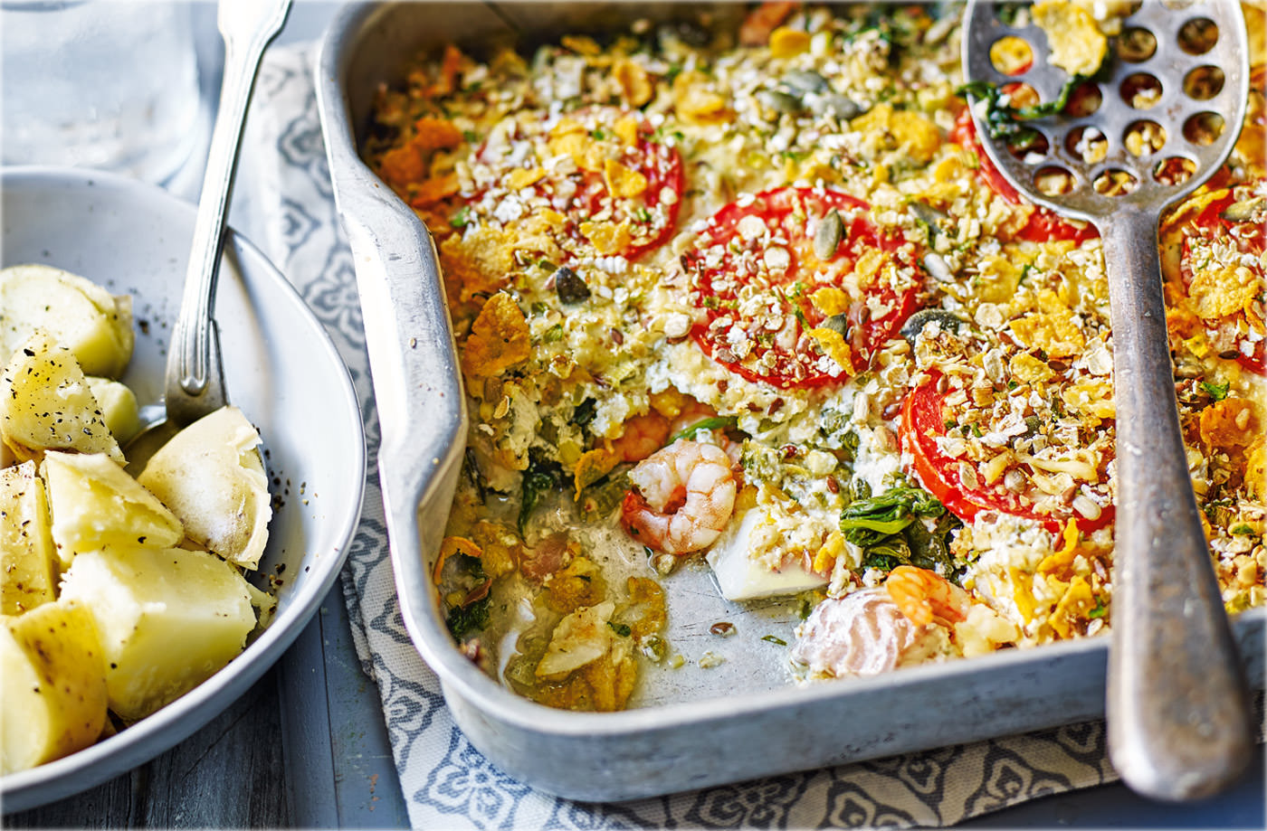 Crunchy fish gratin recipe