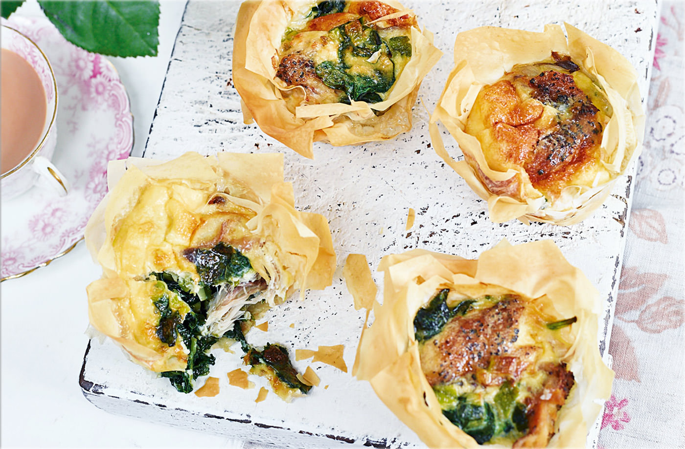 Peppered mackerel tartlets recipe