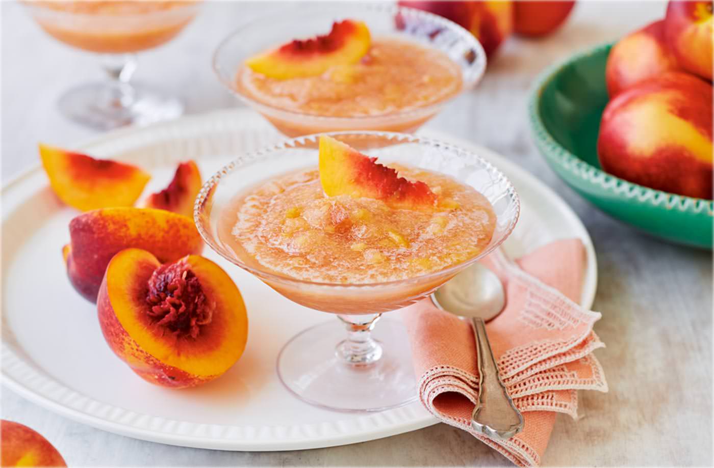 Nectarine frosé recipe