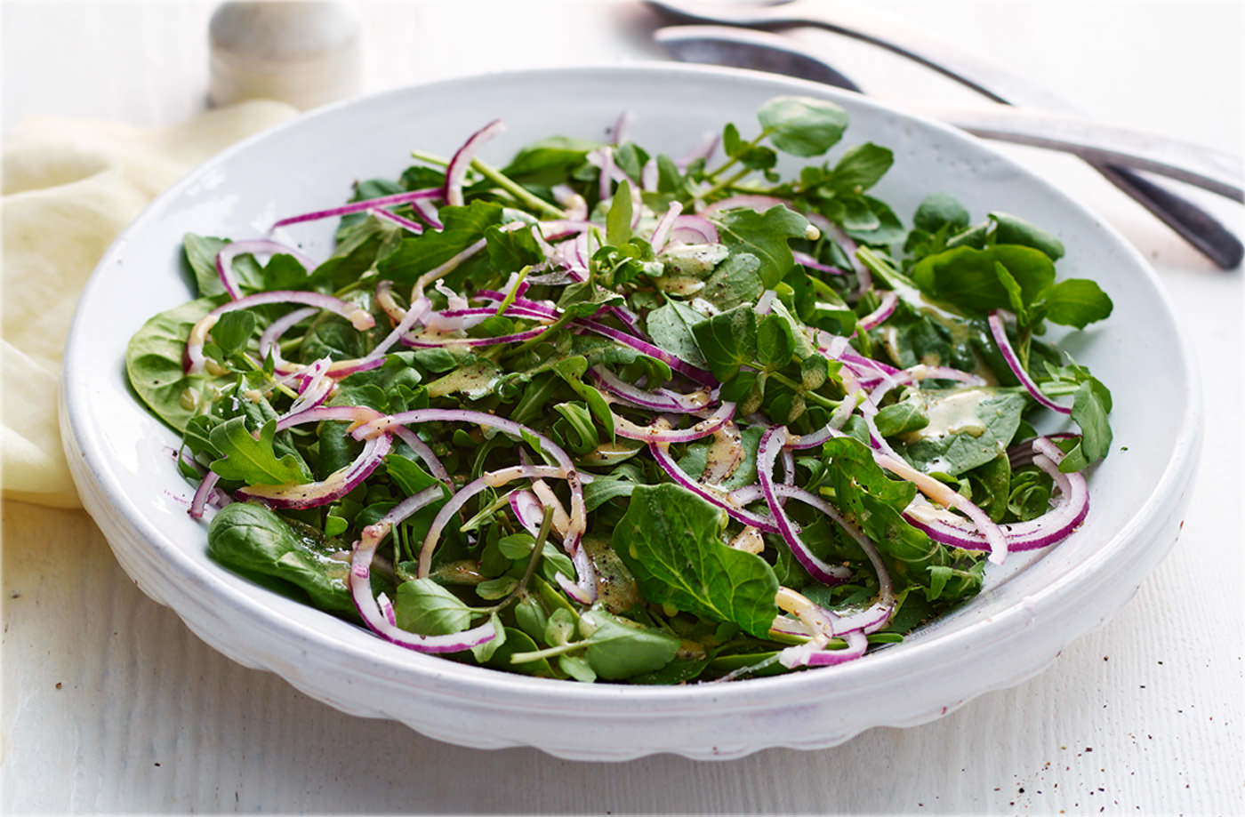 Derek's rocket and red onion salad recipe