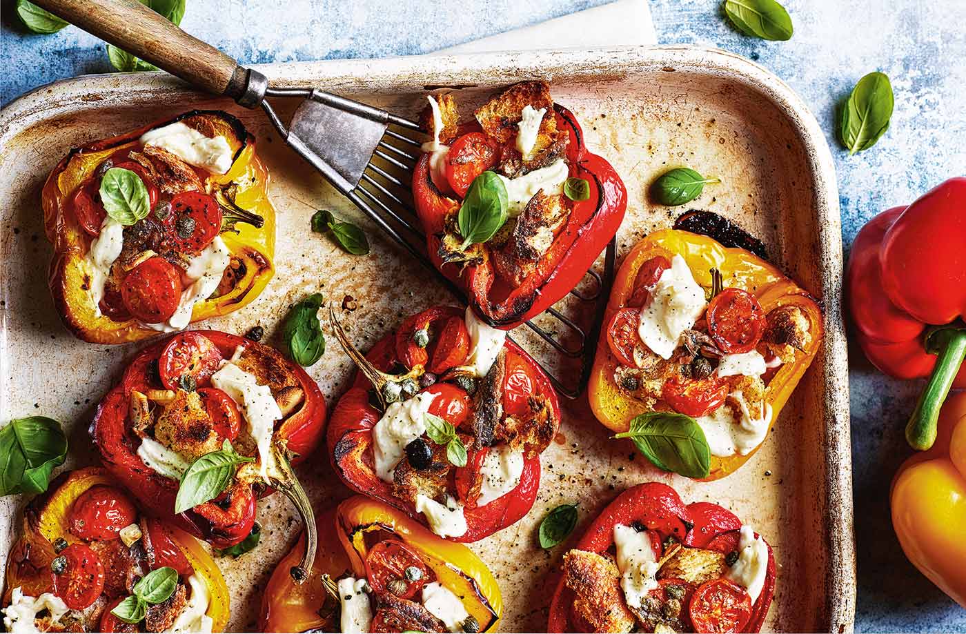 Italian-style stuffed peppers recipe