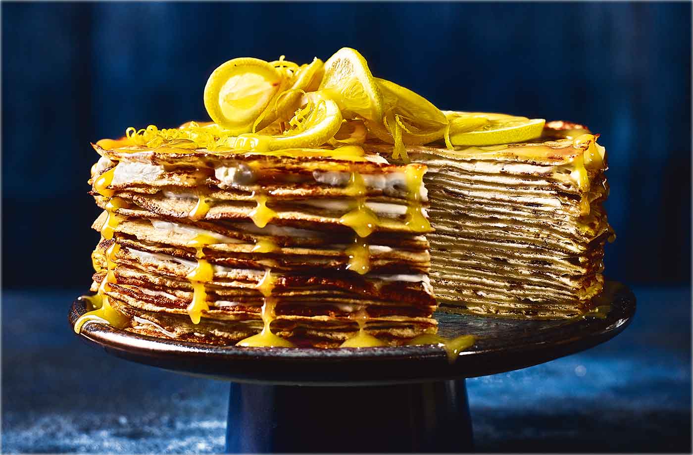 Lemon drizzle pancake cake recipe