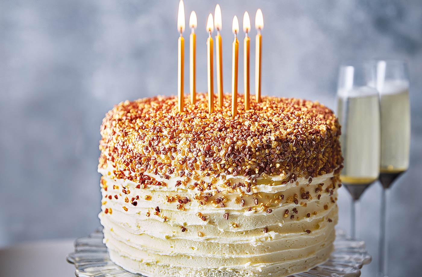 Lemon, tea and blueberry cake recipe